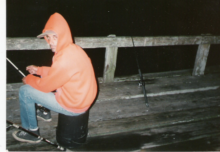 Cold Nite fishin Titusville pier 1980