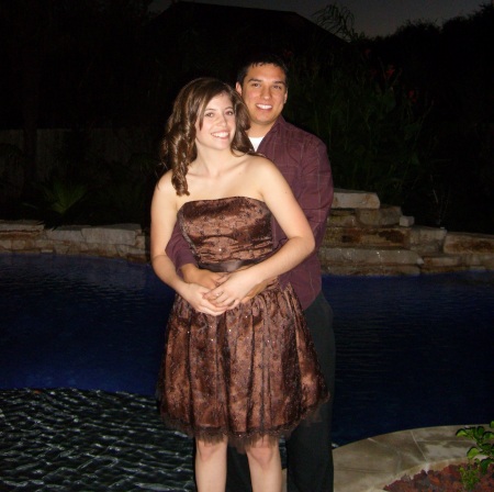 Chelsea and Dominic before homecoming