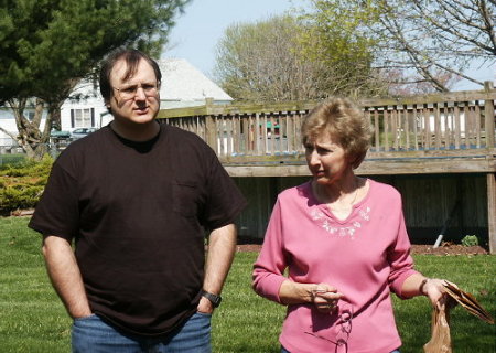 Mike and his mom at home in Dover, DE