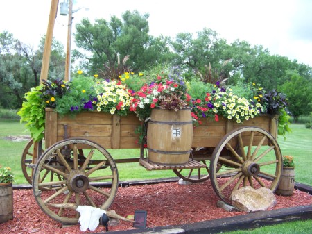 Wagon Flower Pot