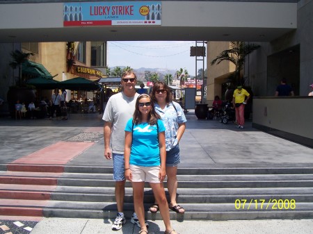 Daughter Kelsey and Wife Calwon at Holywood