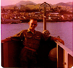 On board USS Charleston in the Azores