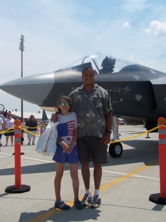 Me and daughter Sadie at air show