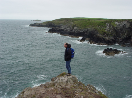 Tim on the coast of Wales