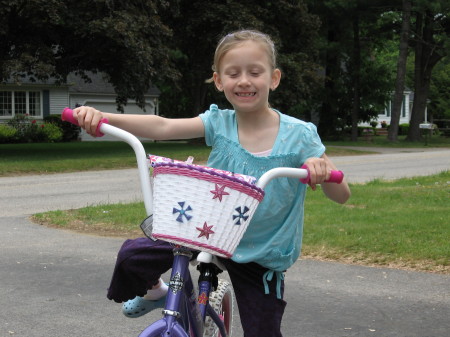 Madison with new bike 2008