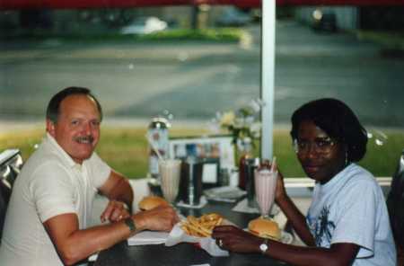 with husband rollie, sacramento 1992