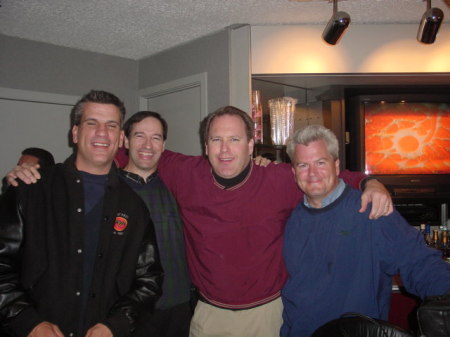 J Mac, JP, Bruce & Larry at RedWings Game