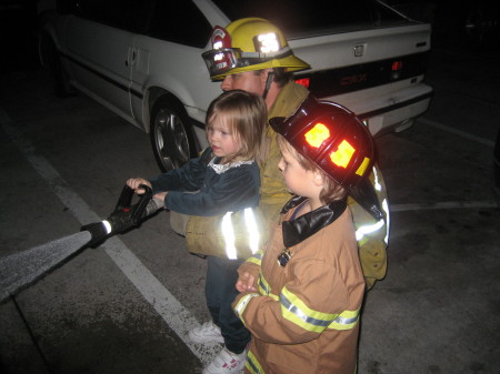 Shannon & Jeff learning to fight fire Nov.2006