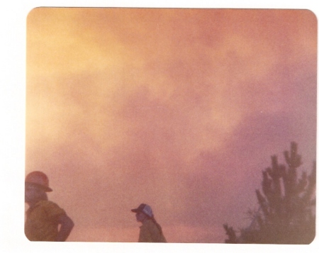 Watching Mount Wilson, CA, burn, summer 1979