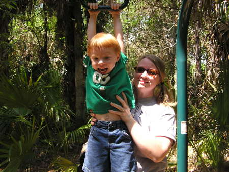 Cole and I, Brevard Zoo, May 2008.