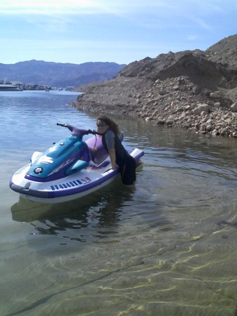 my friend ronni at the lake 2008