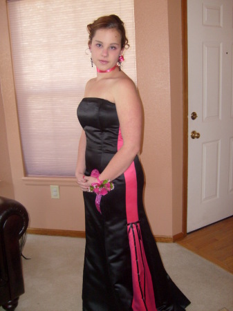 Megan ready for prom