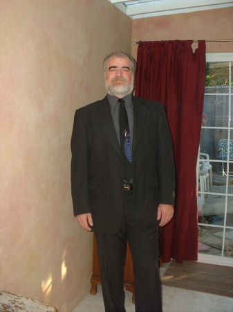 me dressed in the funeral clothes...