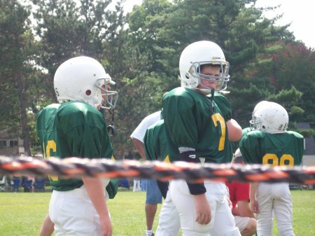 Matthew (10)  playing football