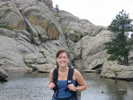 Jen out for a hike