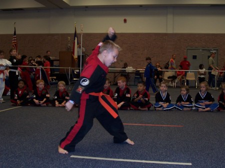 Nathan at a Martial Arts Tourn. in Abilene '05