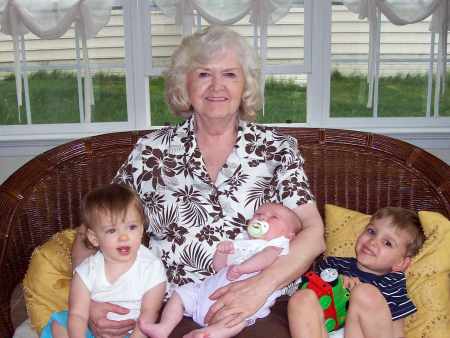 Grandmom with grandkids 2008