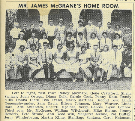 mr james mcgrane's home room