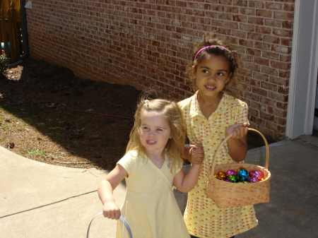 Granddaughters, Easter 2008