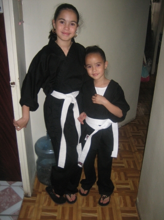 My Lil Ninjas b 4 Karate Class!