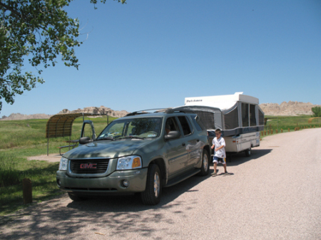 Camping at the Badlands, SD