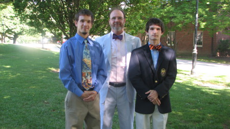 Me and sons on graduation day, 2010