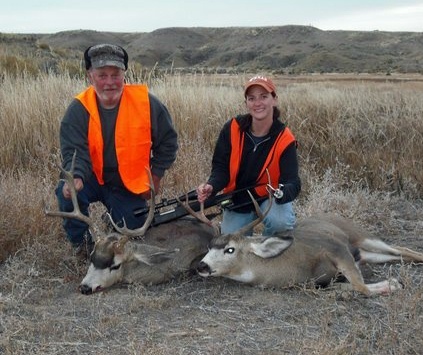 Dad's and my mule deer in Wyoming, 2008.