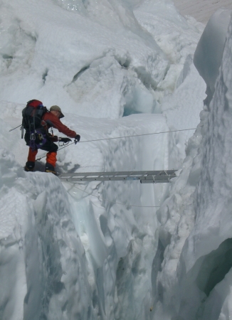 Ron, Khumbu Ice Fall, Everest 2005