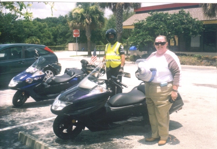 My Yamaha Scooter and my riding buddy