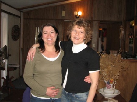 My sister Julie and me - Easter, 2008