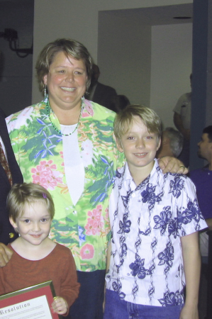 me with my children Sam & Alex, 2005