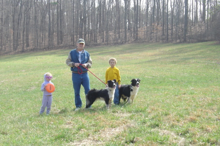 Vanessa's grandkids, me and the doggies