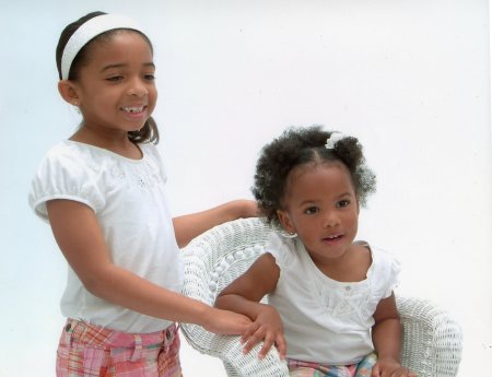 My nieces, Nya and Cidni