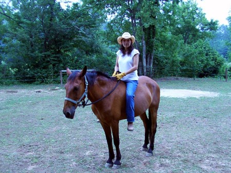 a girl & her horse!