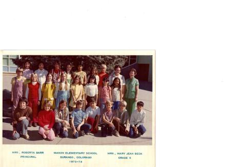 1973-1974  Fifth Grade