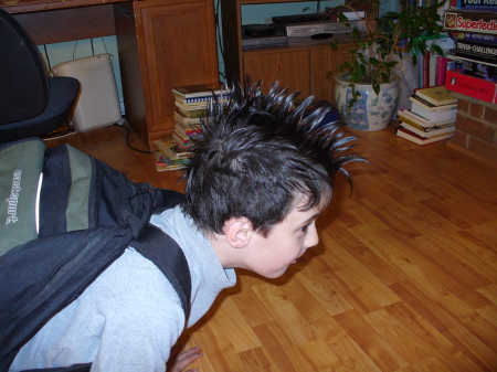 Ryan with a mohawk!