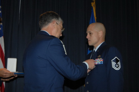 RECEIVING 2ND MERITORIOUS SERVICE MEDAL (MSM)