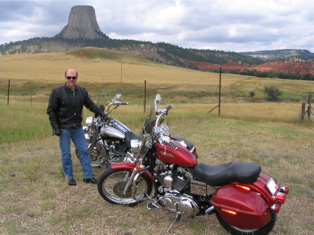 At Devil's Tower, WY (Sturgis Bike Week)