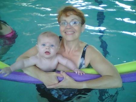 At Cape, Jett's first pool experience