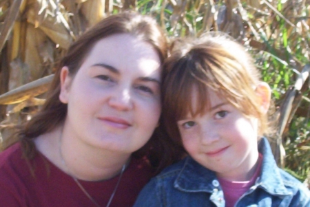 Mommy & Macayla at the pumpkin patch.