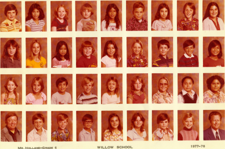 Willow Elementary 6th Grade 1977-78