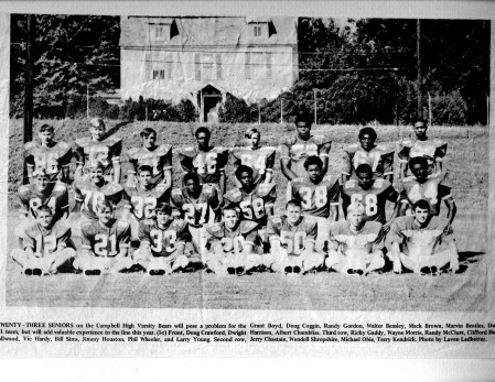 Jerry Chastain's album, Campbell Football 1970