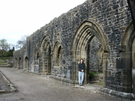 Dan outside the Abbey