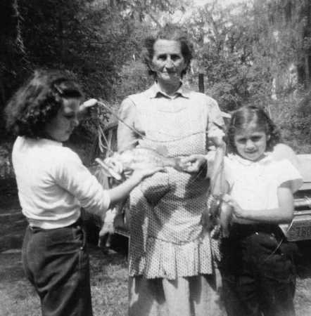 My sister, my paternal Grandmother and me