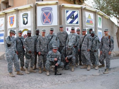 Me & the guys in Iraq, summer 08