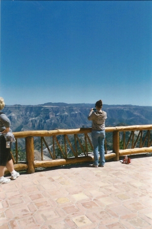 Amanda on the rim of Copper Canyon