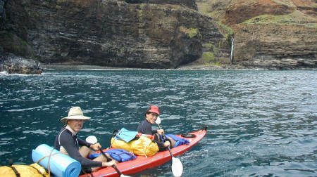Kayaking Na Pali with my son