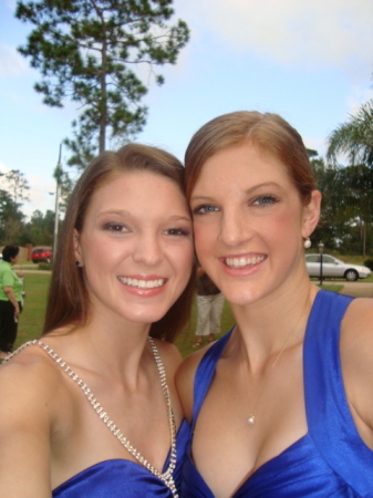 Samantha on the left homecoming