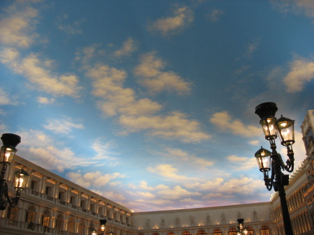 My sky painting at the Venetian in Las Vegas