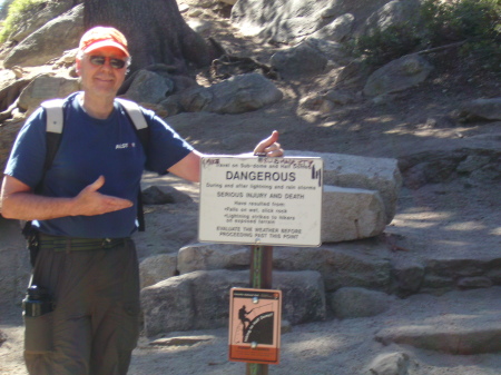 Me at base of granit stairs to base of half dome